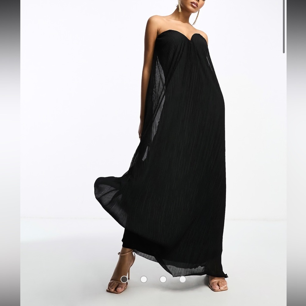 ASOS Black Strapless Maxi Dress